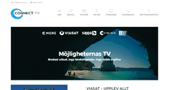 Desktop Screenshot of connecttv.se